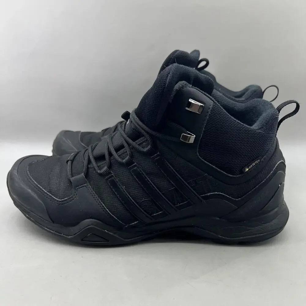 Adidas Terrex Swift R2 Gore-Tex Shoes Men Size 11 Black Comfort Mid Top Sneakers